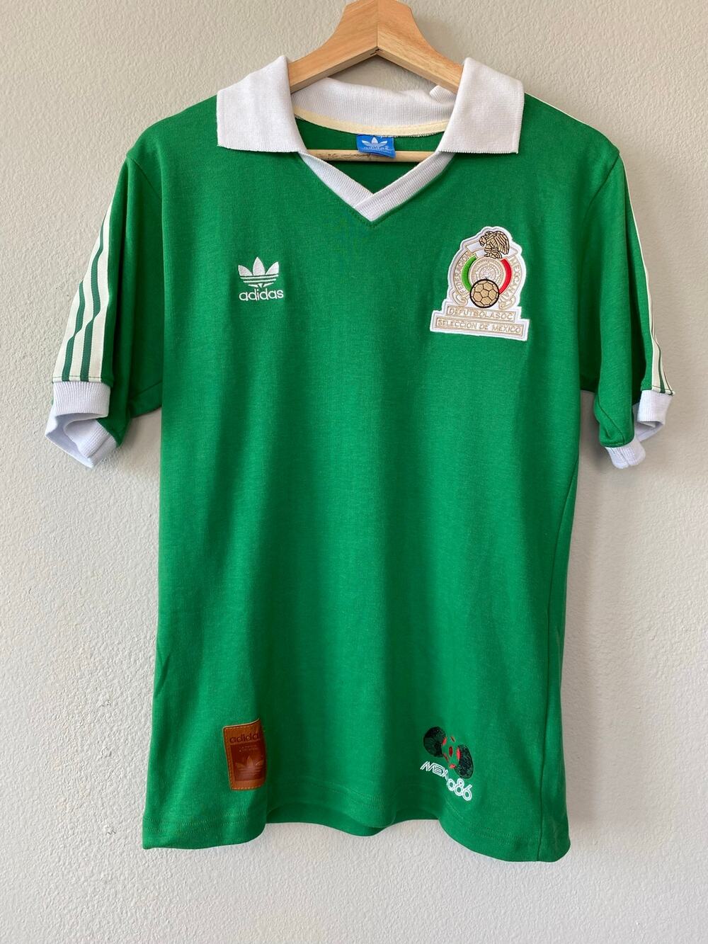 Adidas Mexico 1986 Retro Soccer Jersey Green Men's S 2012 Originals Throwback